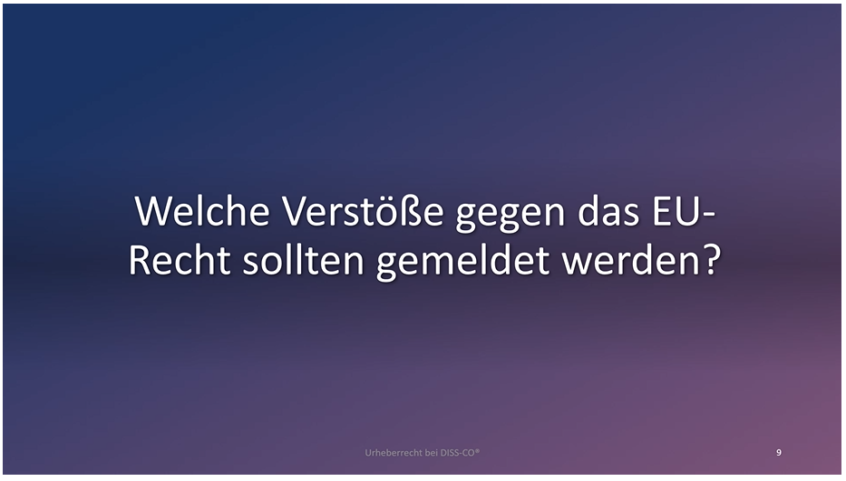 eLearning Hinweisgeberplattform
