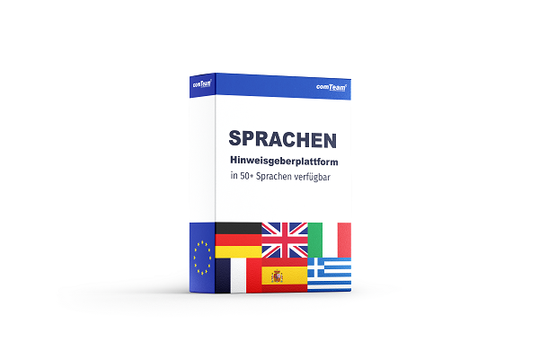 Sprachpakete Hinweisgeberplattform